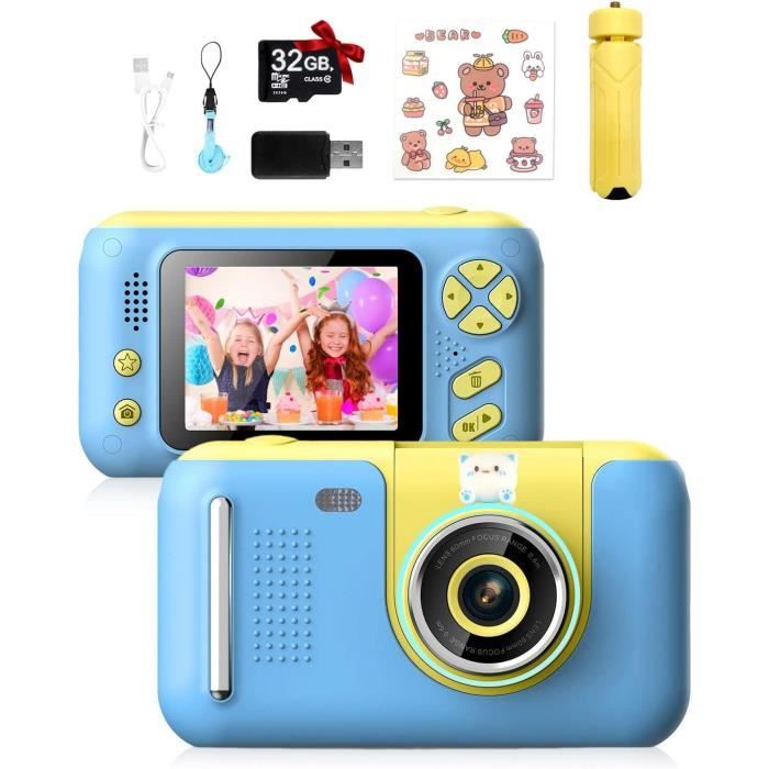 Appareil Photo Enfant, 1080p HD Kidizoom Appareil Photo Selfie avec  Support, Lecteur De Carte, Carte SD 32g, Filtres, Vidéo, P[75] - Cdiscount  Jeux - Jouets