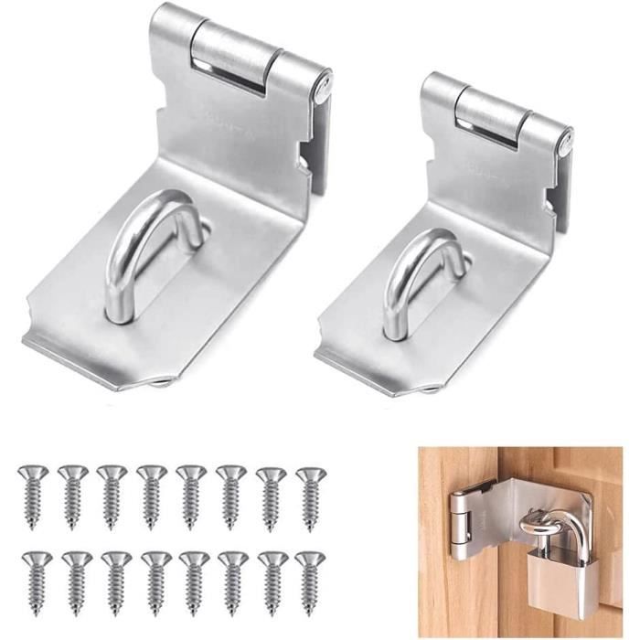 Lot De 6 Cadenas 125 Mm Avec Vis 90 Degrés En Acier