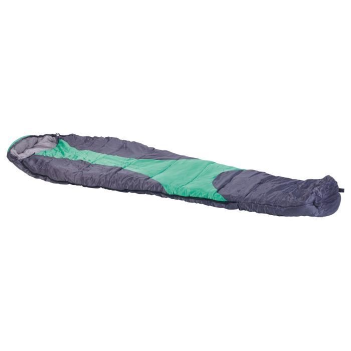 Sac De Couchage Sarcophage 3-4 Saisons - Chaud Jusqu'à -5°C, 220x80 Cm, Avec Oreiller Inclus