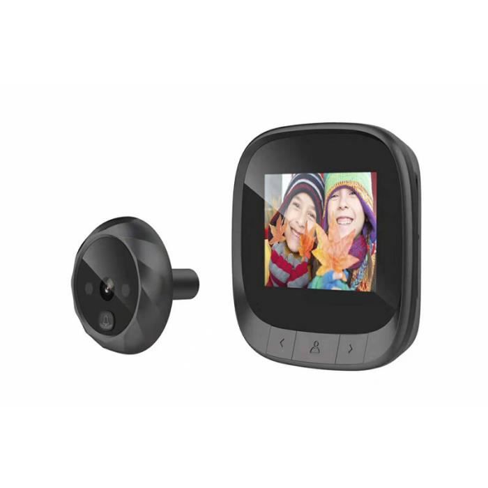 1 Ensemble Sonnette Video Vision Nocturne Electronique Oeil De Chat Porte Cloche Judas Camera Pour La Bell Chime Bell Kit Cdiscount Bricolage