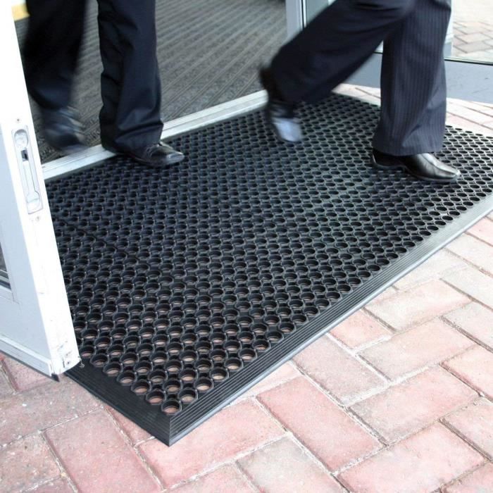 bigdug grand tapis d entree exterieur en caoutchouc absorbant antiderapant 3 tailles disponibles 0 9 m x1 5 m 8502179 cdiscount maison