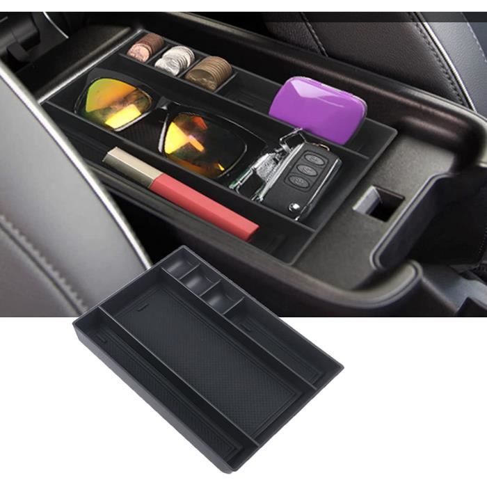 GAFAT Compatible Avec Fiat 500X 2015-2024 2025 Boîte De Rangement Pour Console Centrale, 500 X Organiseur D'Accoudoir Central Boîte à Gants, 500X Accessoires (Rouge