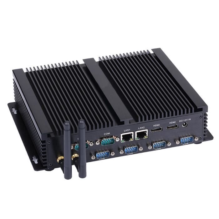 Core i7 Mini PC industriel 6 * COM HDMI VGA USB