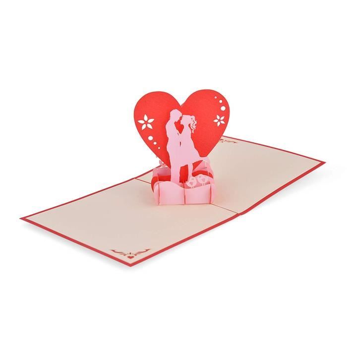 Lot De 2 Fait A La Main Jolie Carte Pop Up 3d Love 01 Dans La Collection De Carte D Anniversaire Carte D Amour Carte De Rem Cdiscount Beaux Arts Et Loisirs Creatifs