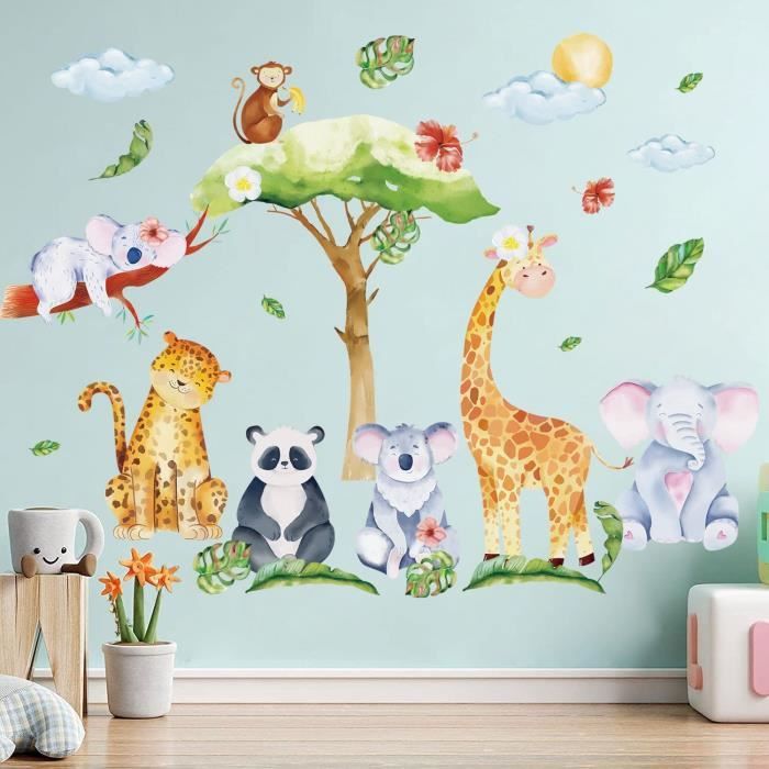 Sticker mural - Animals of the jungle