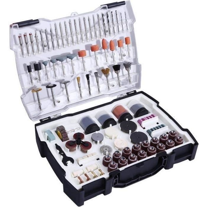 Kit De 282 Accessoires Pour Outil Rotatif WEN + étui De Transport - Neuf