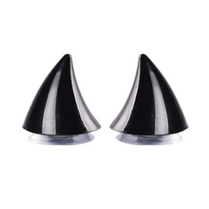 Cornes De Diable Autocollantes Pour Casque - Lot De 2, ABS, Rouge Ou Noir, Pour Moto, Ski, Déguisement