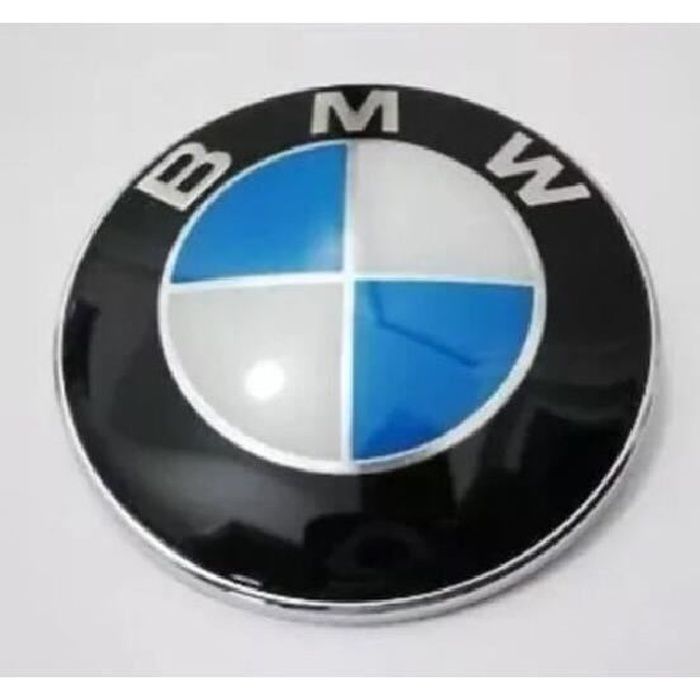 1 Emblème BMW Logo 82mm Bleu Et Blanc Coffre Capot