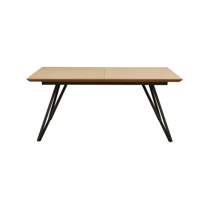 bobochic® table de repas linnell bois naturel  bois   design contemporain produit testé et approuvé 180x90x76