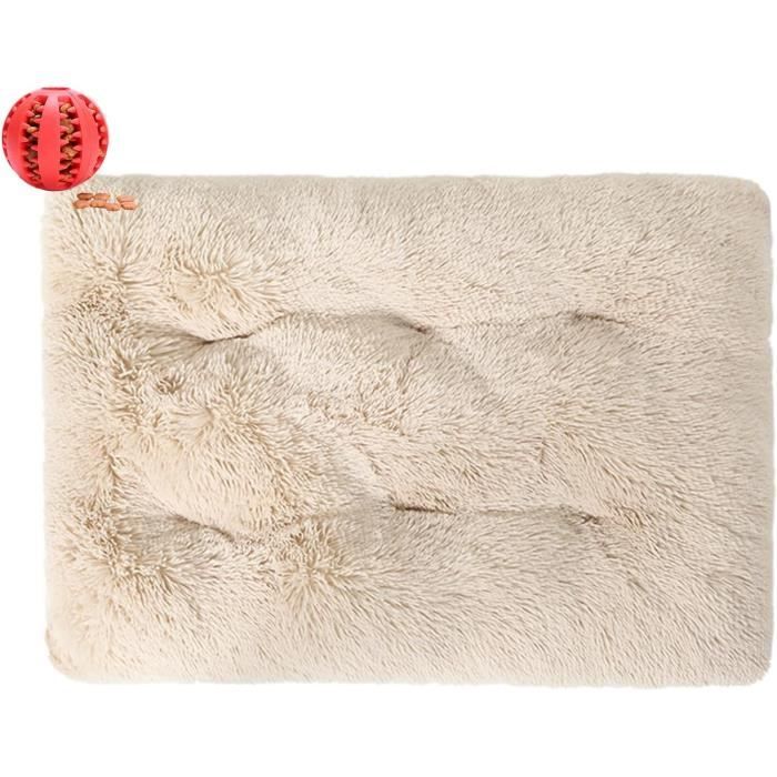 Panier Chien Chat En Peluche - Coussin Moelleux Antidérapant, Portable, Lavable, Taille L Vert