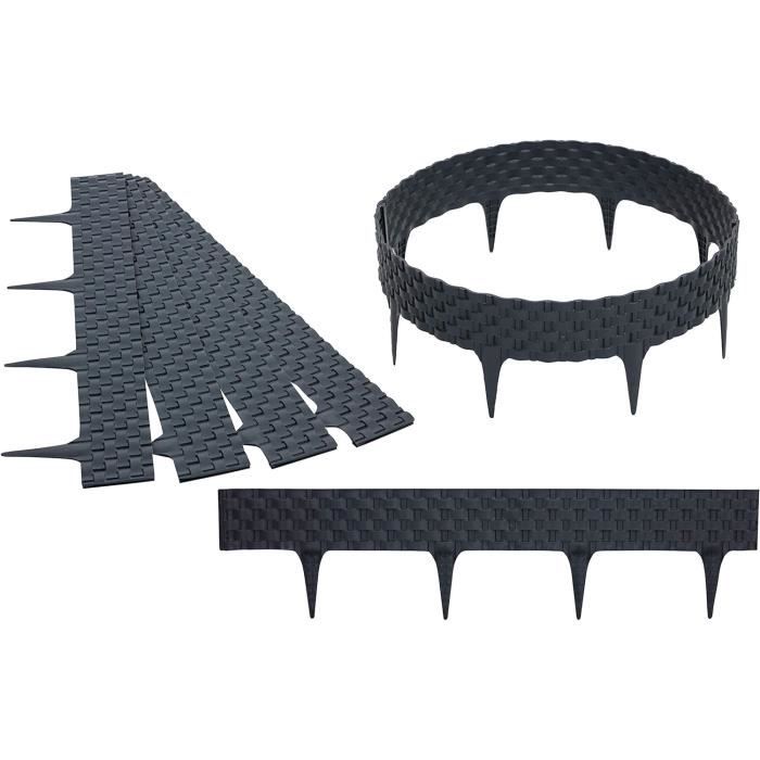 Bordure per Aiuole in Plastica Marrone Verdemax