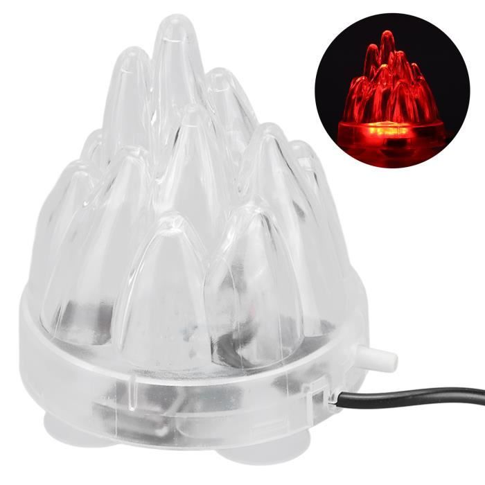 Comparer les prix de Cuque ornement de volcan d'aquarium avec lumière LED Aquarium Volcan Ornement Lumière Safe Fish Tank Décoration LED Bulle D'air