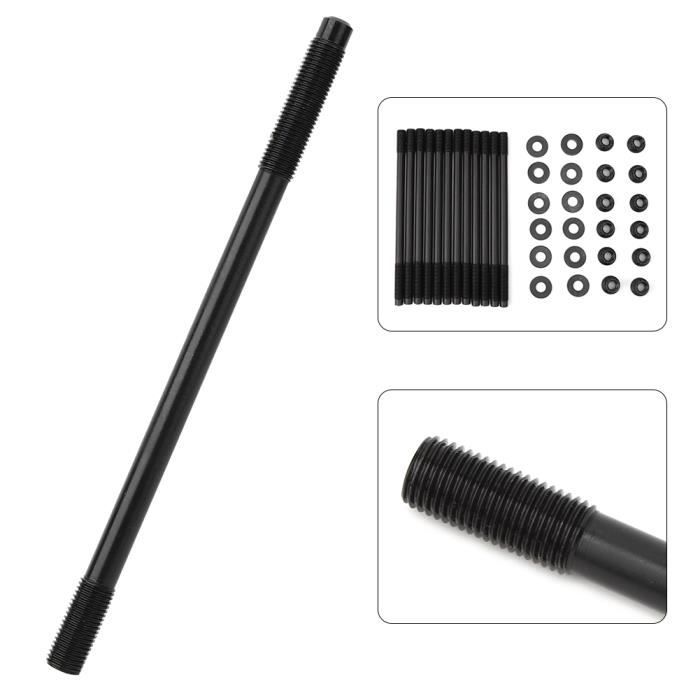 4 Écrous Goujons Échappement Acier Inoxydable M8x1.25mm 42mm - Compatible Turbo T25 T28