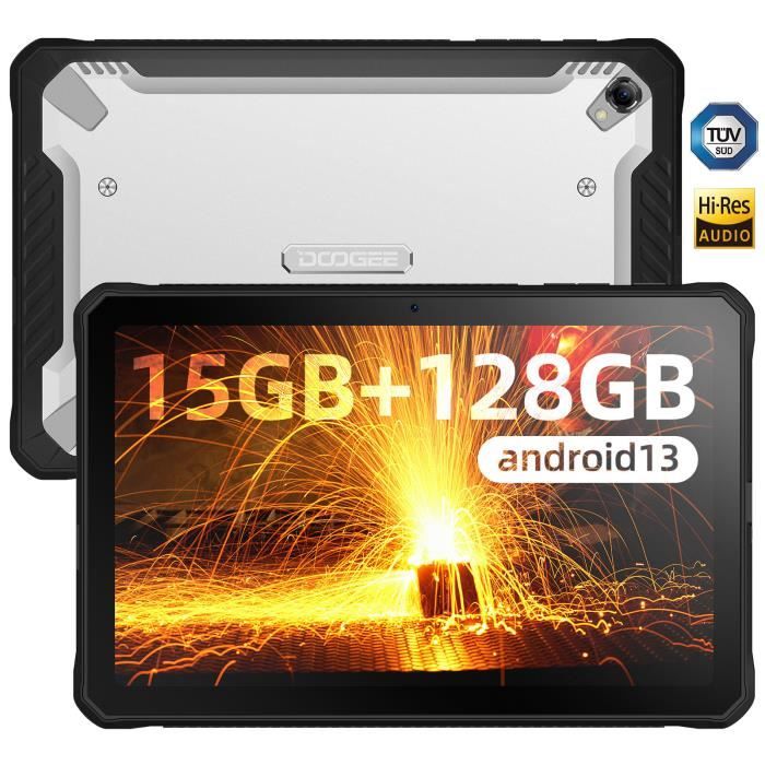 Tablette Tactile - DOOGEE - T20S - 10.36 2K - 128Go ROM - Batterie 7500mAh  - Android 13 - Widevine L1 - Noir - Cdiscount Informatique
