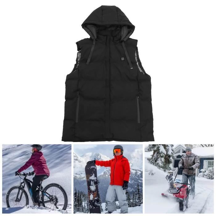 Sweat à Capuche Chauffant Pour Enfants - 3 Températures Réglables USB - 5 Zones De Chaleur - Pour Ski, Camping, Hiver