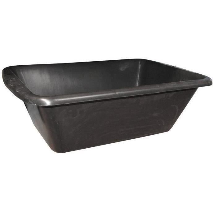 Auge de maçon en polyéthylène noir 35L - Fischer Darex