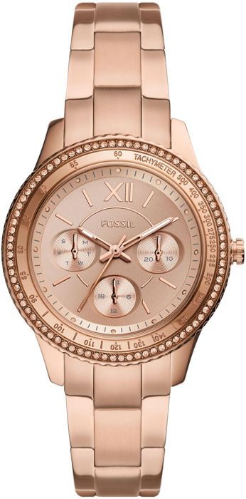 Montre Femme FOSSIL STELLA en Acier Rose 235255 Achat vente montre Femme Acier Neuf Cdiscount