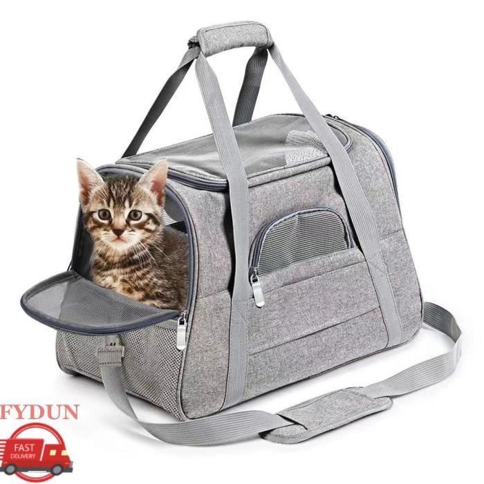 Comparer les prix de FYDUN Sac de Transport pour Petit Chien et Chat - Idéal Voyage et Sortie - Confortable Coussin Peluche
