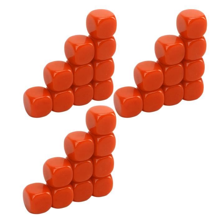 KAIHENG Écrous acryliques de 16 mm avec surface polie Écrous à six faces avec angle arrondi Écrous blancs blancs pour jeux de société, autocollants de bricolage, amusement de fête 20 pièces Blanc