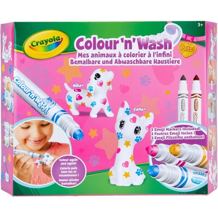 Color'N'Wash - CRAYOLA - Mes Animaux a Colorier Emoj