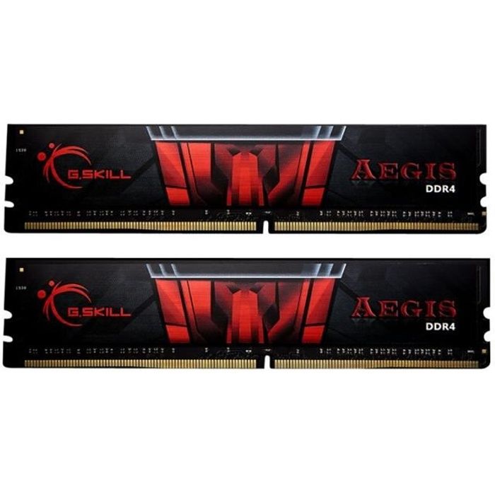Vente Memoire PC G.SKILL Mémoire PC Gaming Series Aegis - 16 Go -PC4-24000 / DDR4 3000 Mhz F4-3000C16D-16GISB DDR4 pas cher Vente Memoire PC G.SKILL Mémoire PC Gaming Series Aegis - 16 Go -PC4-24000 / DDR4 3000 Mhz F4-3000C16D-16GISB DDR4 pas cher
