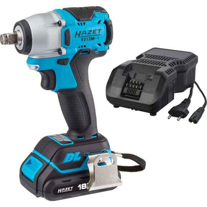 Visseuse à Choc Sans Fil HAZET 9212M-1 - Moteur Sans Balais, 3 Niveaux De Puissance, 1/2 Pouce