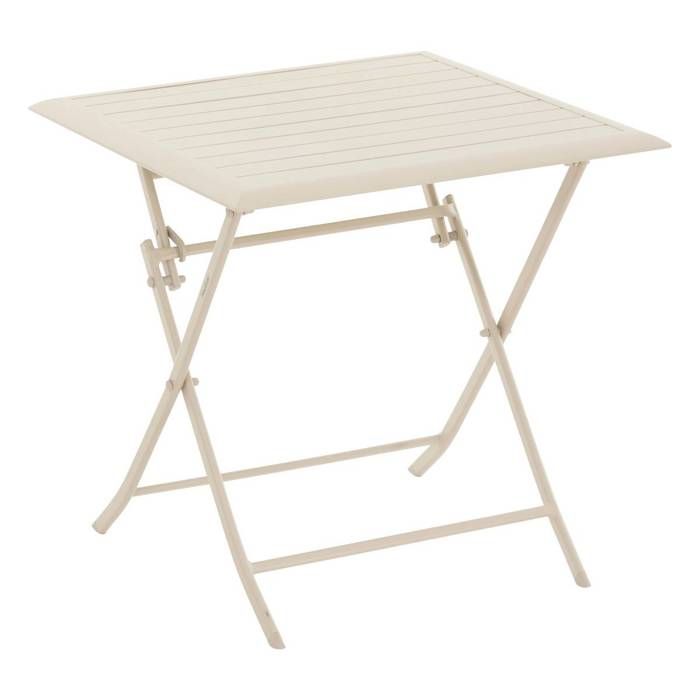 Oxybul Table Carrée Naturel/Blanc Pour Enfants 2-6 Ans - Idéale Pour Dessiner Et Jouer