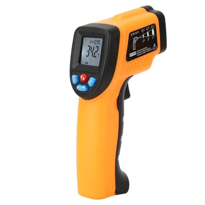 Thermomètre Infrarouge Pistolet Elitech DIT-220 - Mesure Sans Contact -50°C à 530°C Pour Cuisine Et Bricolage