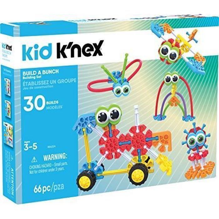KID KNEX “ Build A Bunch Set “ 66 Pieces “ For Ages 3+ Construction Educational Toy