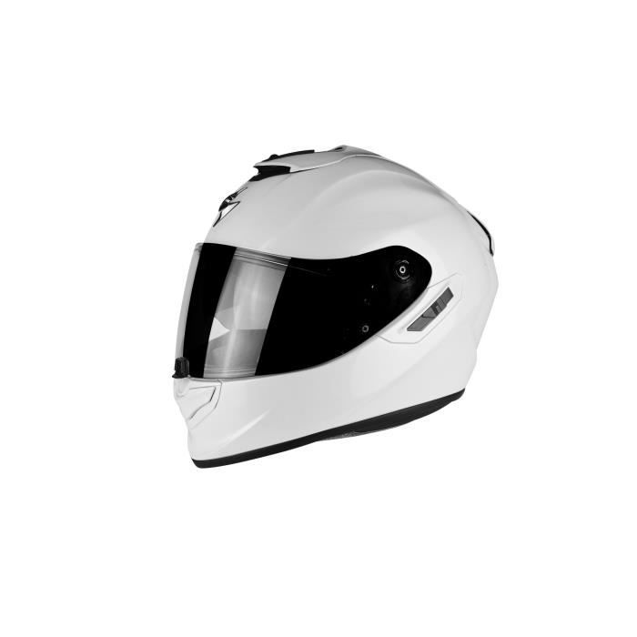 Casque intégral SCORPION EXO-1400 AIR SOLID (XXL - Blanc perle) - Cdiscount  Auto