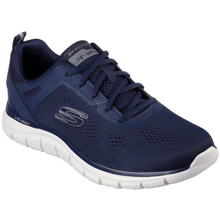 Chaussures de Running SKECHERS Track Broader Bleu Homme Adulte Bleu Cdiscount Sport