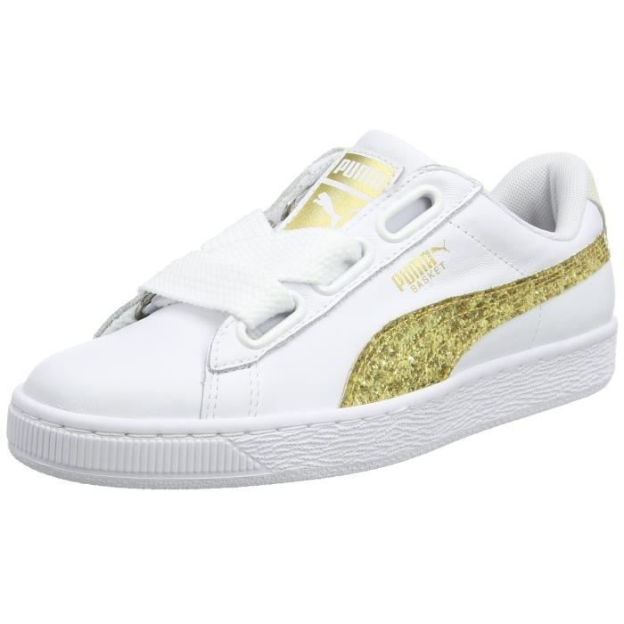 puma blanc et or