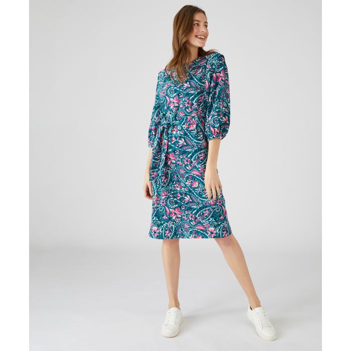 Damart - Robe-housse imprimé fleurs - Vert Fleuri