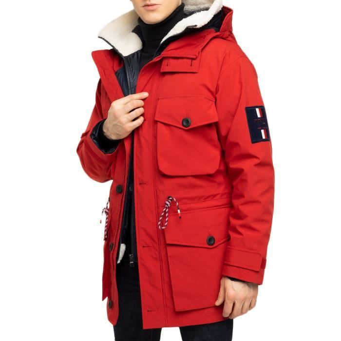 Parka 3 en 1 Rouge Marine Homme Tommy Hilfiger MW0MW12012 Red Cdiscount Pret a Porter