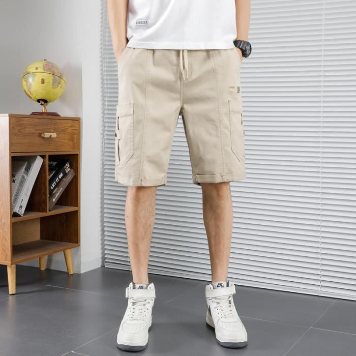 Short Cargo Homme En Coton élastique - Multi-poches, Coupe Ample - Pour Travail, Randonnée, Pêche, Militaire - Taille Grande Disponible - 6