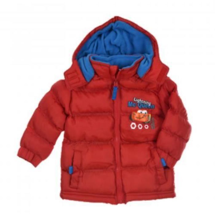Doudoune Cars Disney matelassee bebe NPZ Rouge Enfant Garcon 100 polyester fermeture zippee devant Rouge Cdiscount Pret a Porter