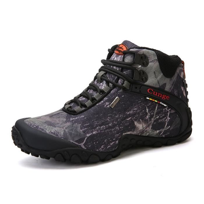 Bottes De Randonnée Homme R.xjian – Chaudes, Imperméables, Vert/beige/noir, Pointures 39 à 46