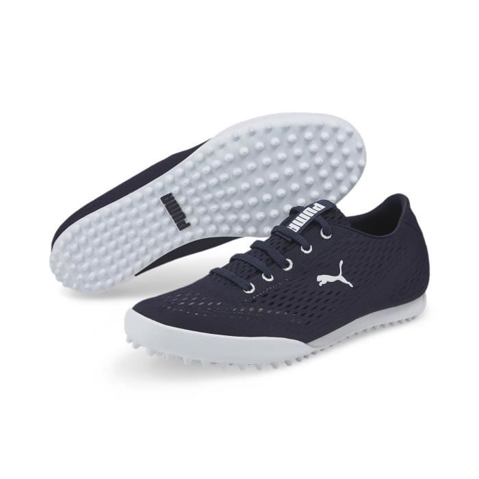 chaussures de golf de golf femme puma monolite fusion slip-on - bleu marine/blanc - 37