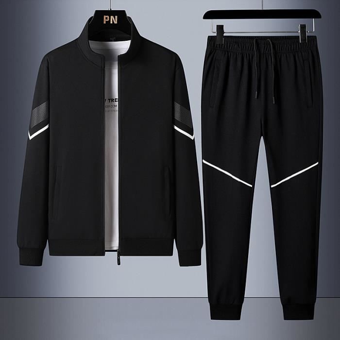 Ensemble de survêtement homme veste et bas joggeurs gymnastique jogging  tenue de fitness