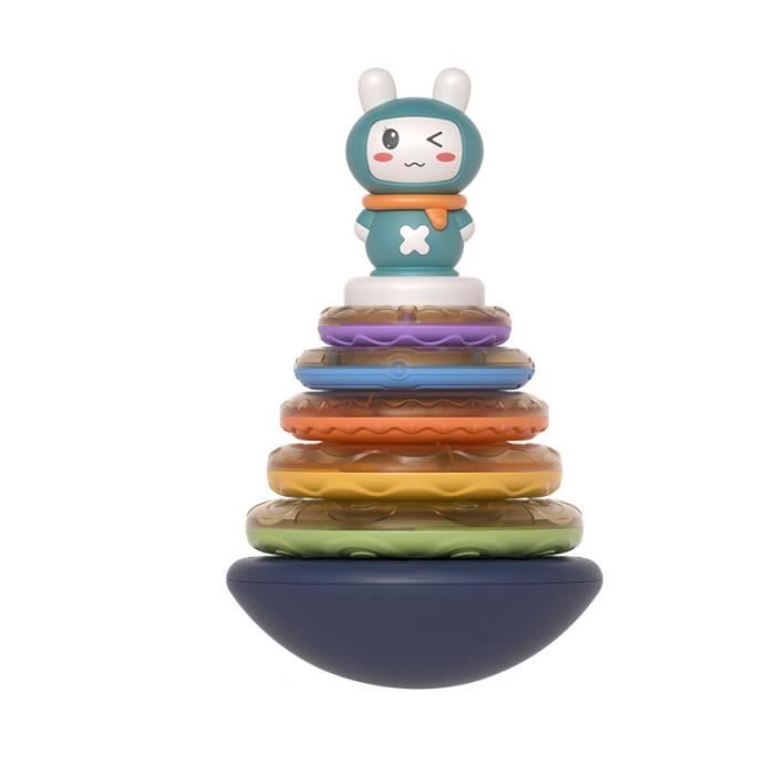 Cercle Empilable Anneaux Jouet Bebe Arc En Ciel Tour Musique Jouets Enfants Gobelets Cdiscount Jeux Jouets