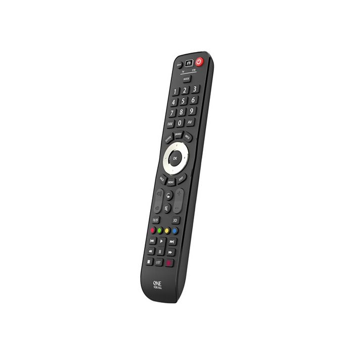 Télécommande universelle - One for All - Evolve 2 - Infrarouge - Compatible TV et satellite - Couleur noire