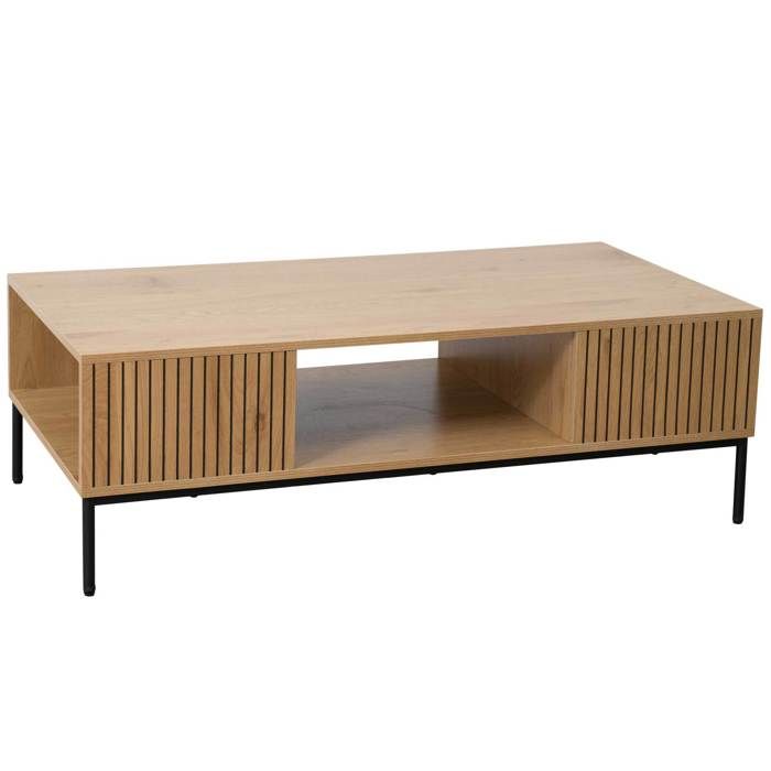 Hanah Home Élégante Table à Café, Travertine, 119 X 39,8 X 60 Cm, 100% Mélamine, épaisseur 18 Mm, Design élégant En Marbre Pour Espaces De Vie Modernes Dès 109,00 € - Sur