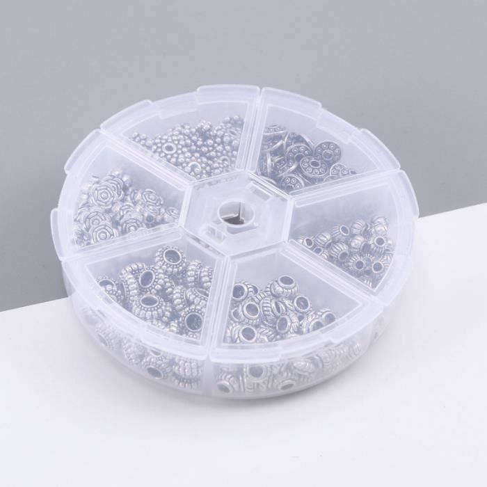 Lot De 20 Perles D'entretoise Rondelles Argent Plaqué Or 4x6 Mm – DIY Bijoux Artisanaux