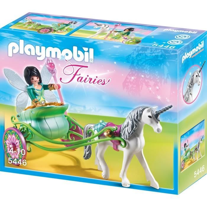 PLAYMOBIL 5446 Fée Papillon calèche et licorne - Cdiscount Jeux - Jouets