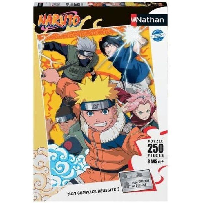 Puzzle 250 pièces : Naruto à 'académie des ninjas Ravensburger Nathan