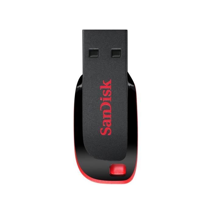Clé USB - SanDisk - Cruzer Blade - 64 Go - USB 2.0 - Couleur Noir