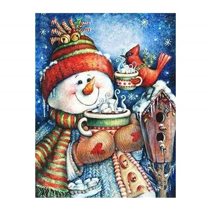 5D Bricolage Diamant Peinture Noël Bonhomme de Neige Cacao Chaud Guimauve  Peinture Murale Peinture Kits DIY Décoration CAD651397 - Achat / Vente  tableau - toile - Cdiscount