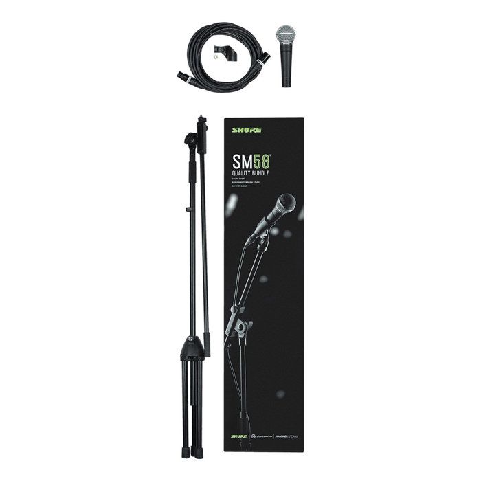 Shure Sm58 Km Som Voix Pack Sm58 Quality Bundle Microphone Accessoire Avis Et Prix Pas Cher Cdiscount