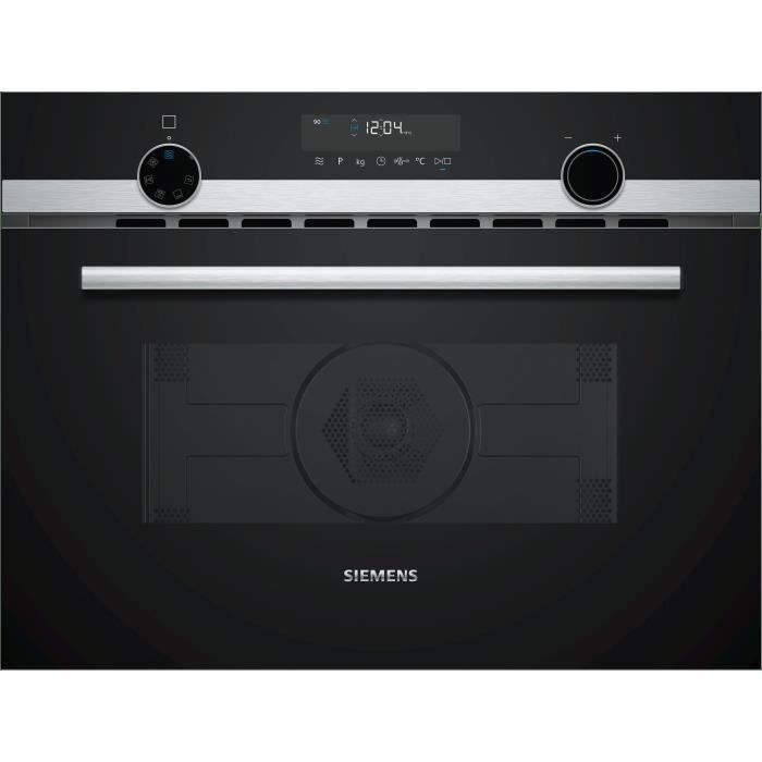 SIEMENS - CM585AGS0 Four micro-ondes intégrable compact - Fonction micro-ondes - 44L - Inox