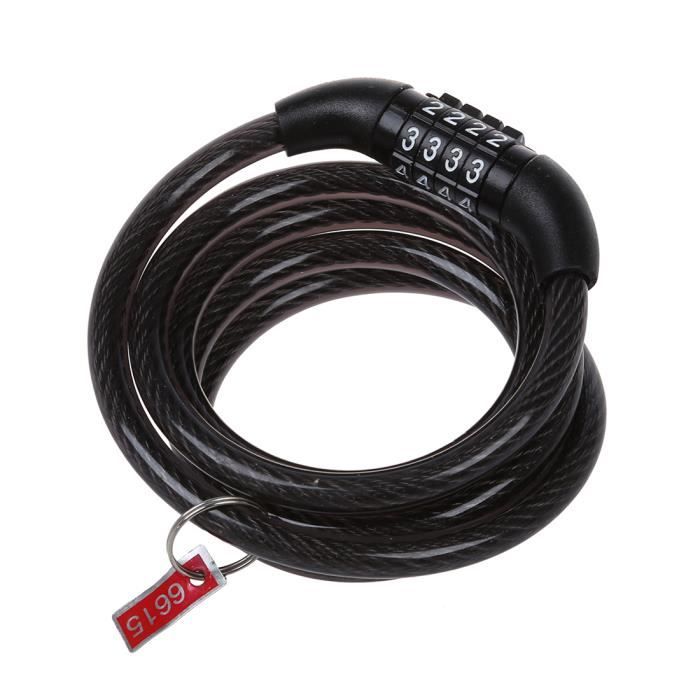 Trust-Verrouillage de code de vélo Serrure à code à combinaison à 4 chiffres Serrure à chaîne en